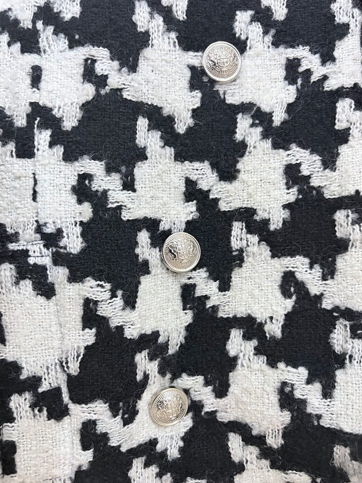 Heritage Houndstooth Tweed Coat