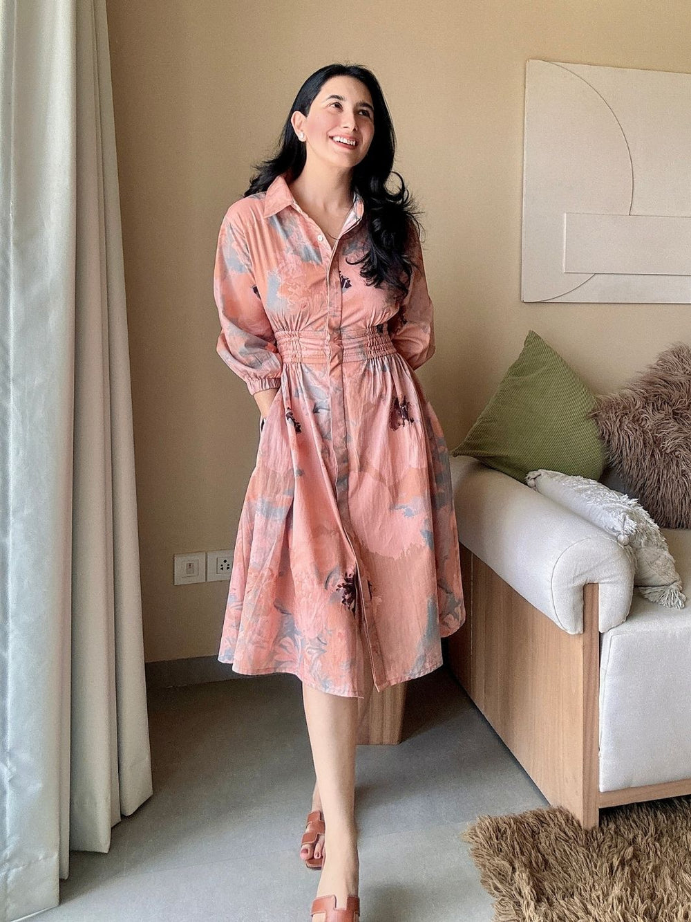 Floral midi dress
