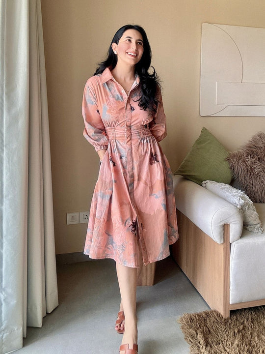 Floral midi dress
