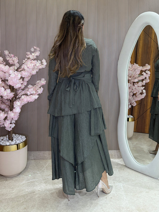 Folie Hand-Embroidered Layered Co-ord Set