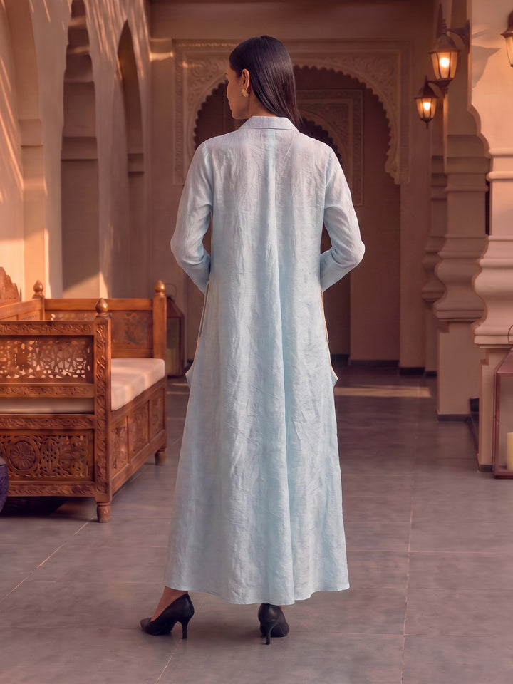 Parsi Embroidery Draped Tunic