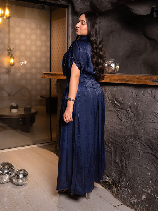 Titan Embroidered long Dress