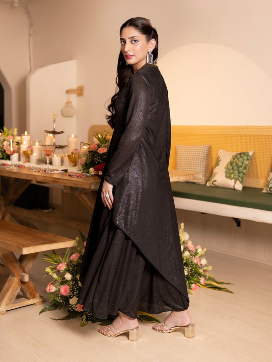 Shimmer embroidered Asymmetric Tunic