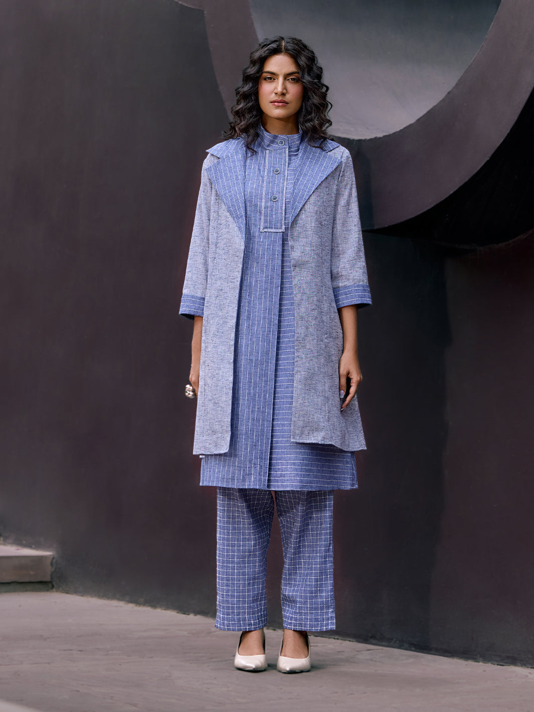 Azure Stripe Tunic