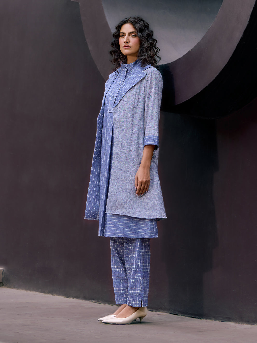 Azure Stripe Tunic