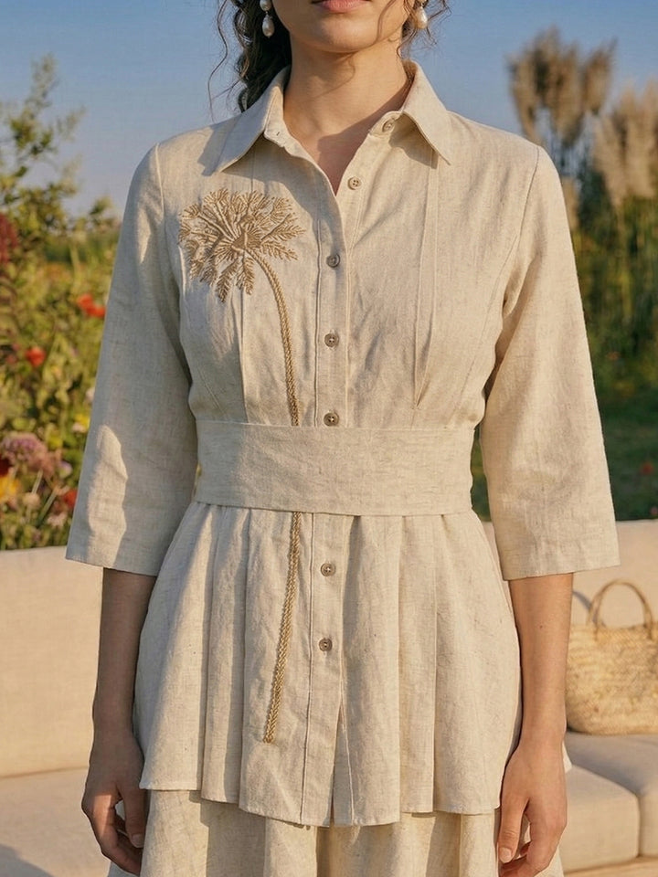 Coconut Flex Embroidered Shirt