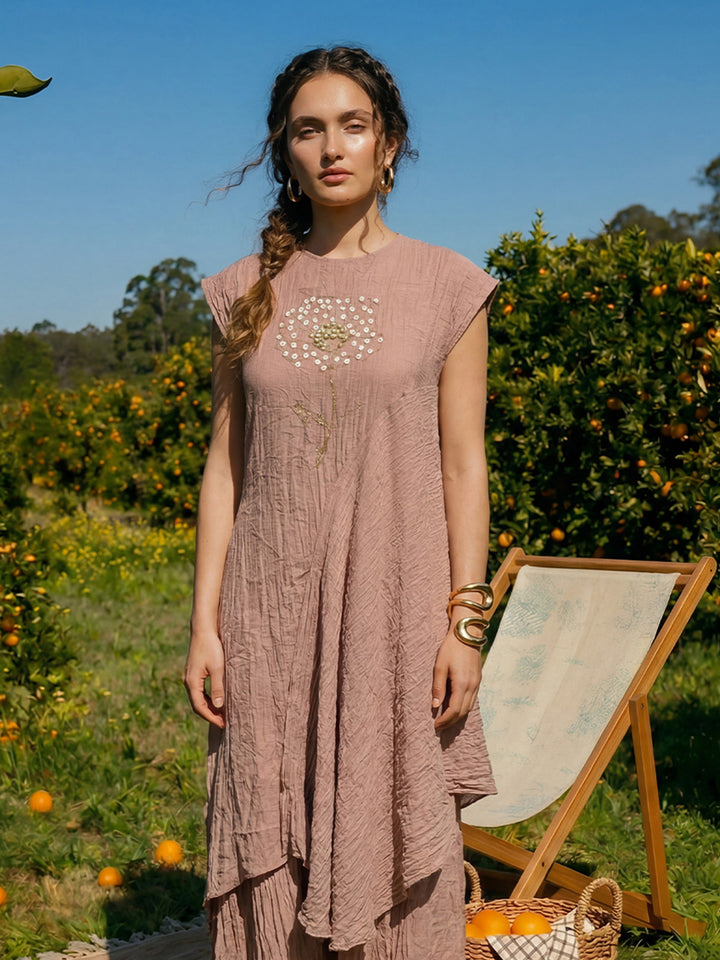 Mahagony Embroidered Tunic