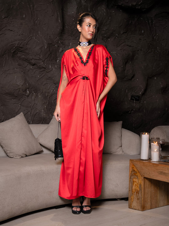 Partywear embroidered Freesize Kaftan