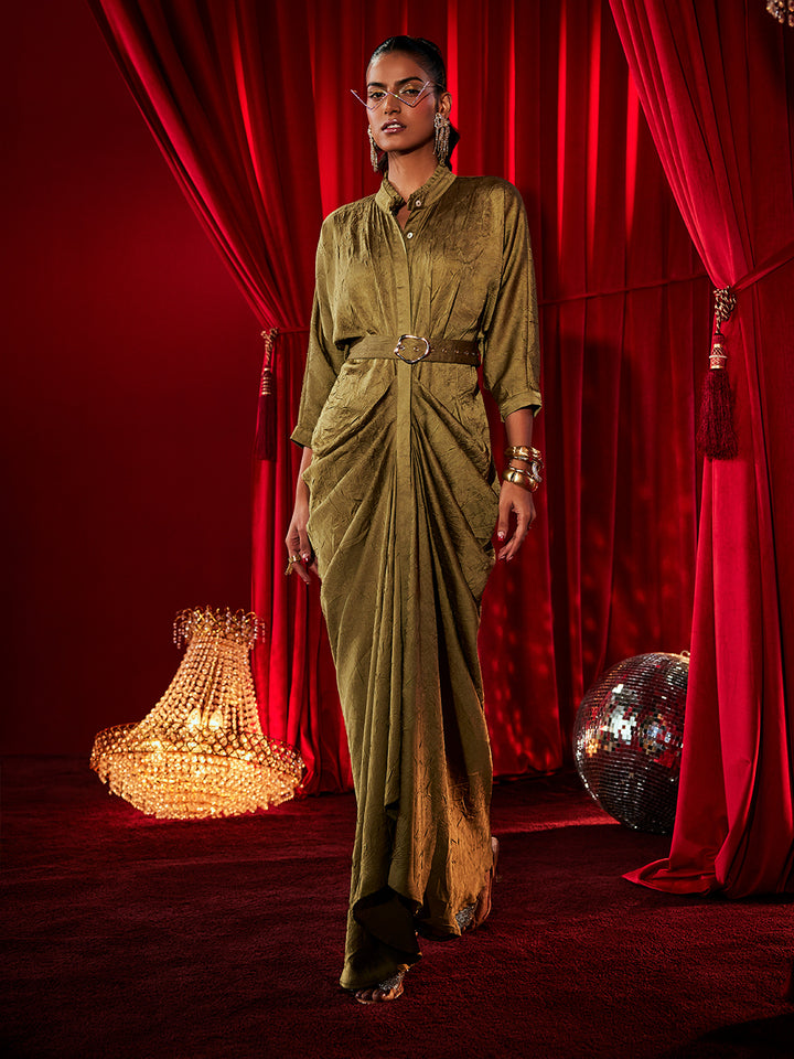 Crush Satin Waldorf Gown