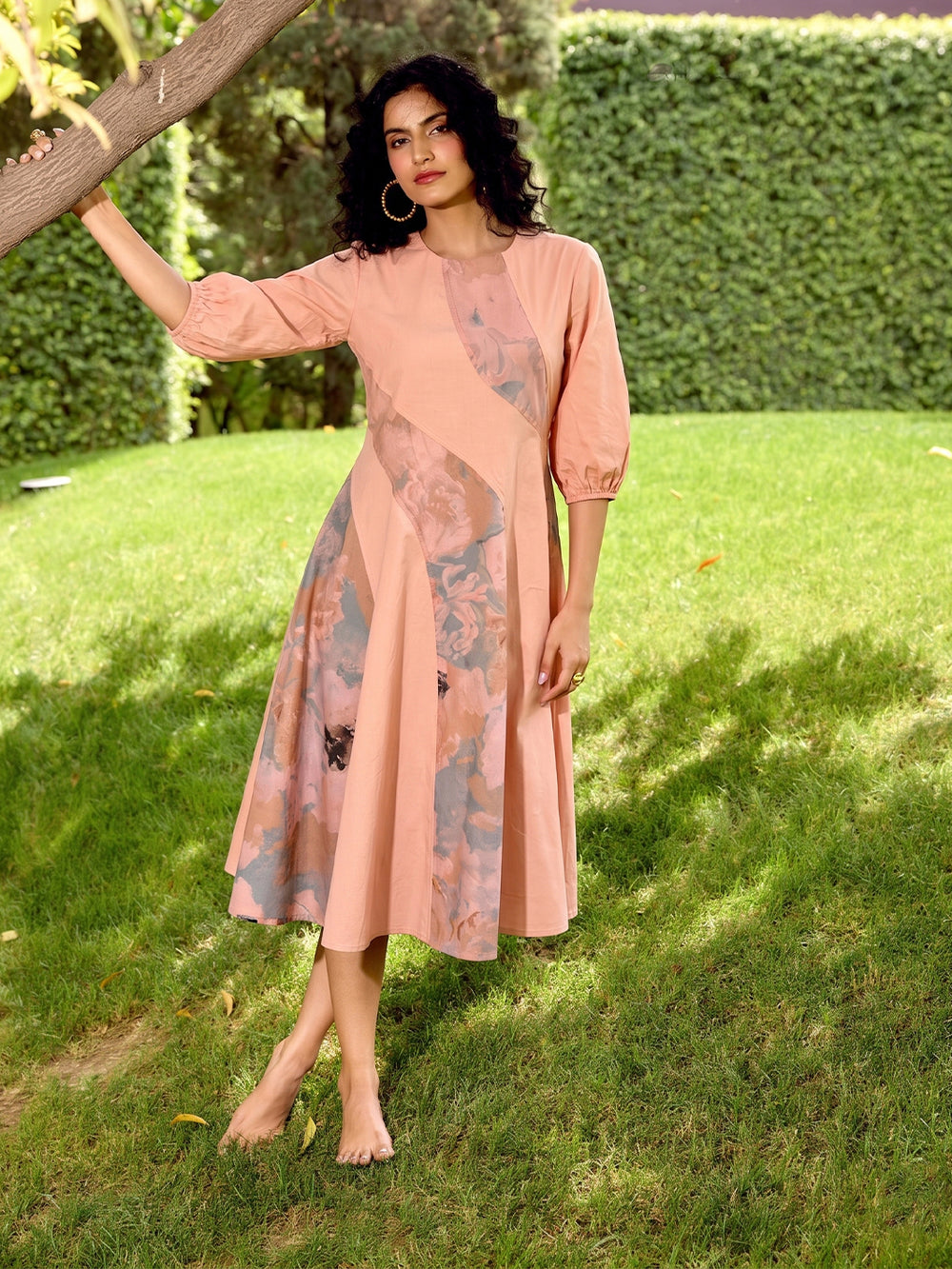 Coral Bloom Dress