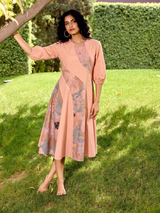 Coral Bloom Dress