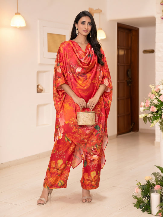 Cowl Printed Pant