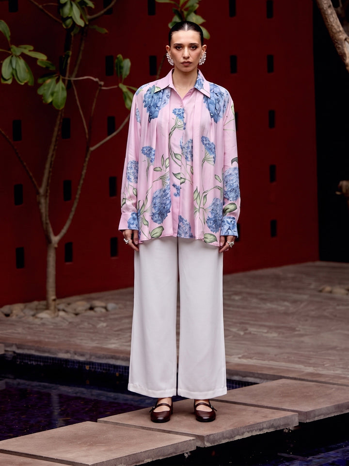 Floral Crepe Shirt