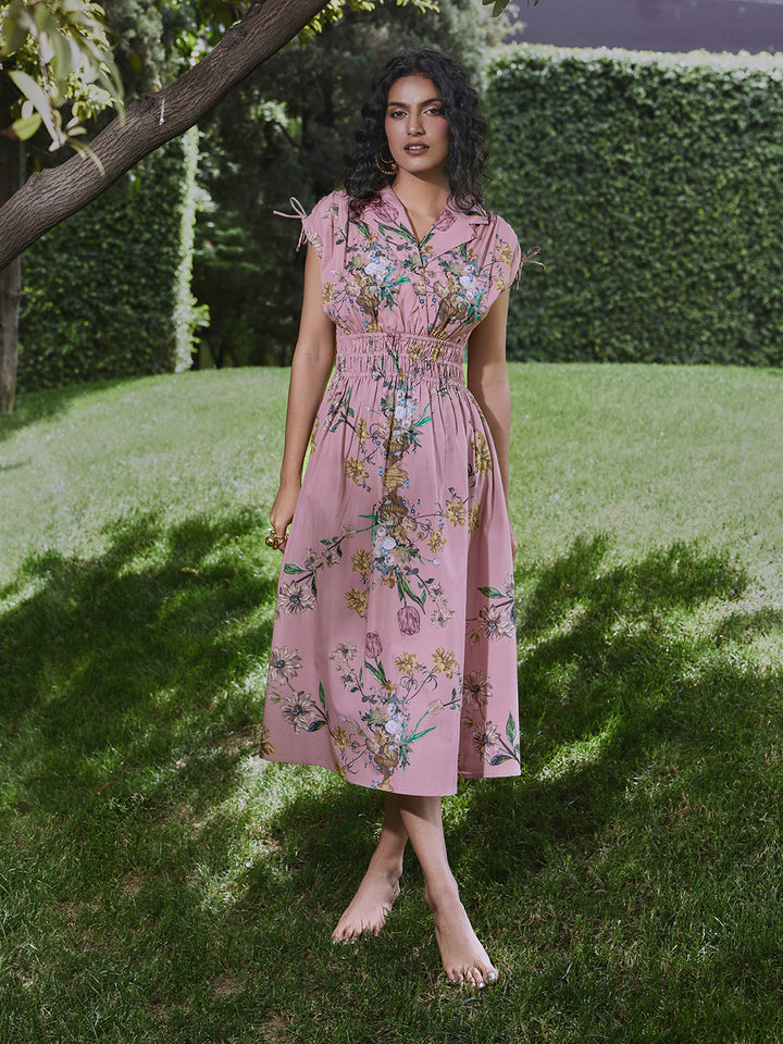 printed cotton dress