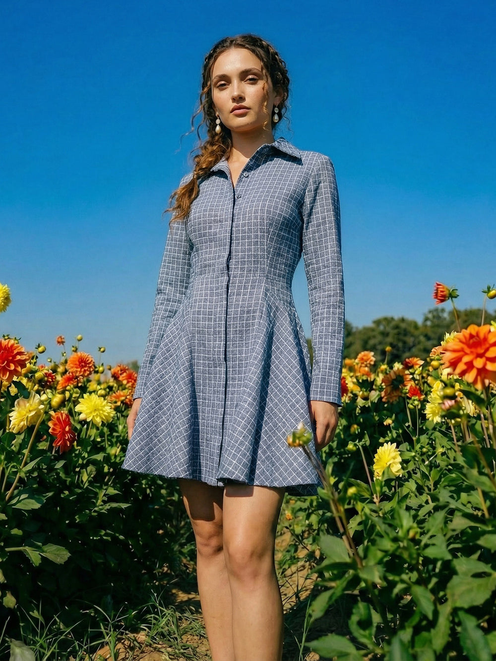 Checkberry Dress