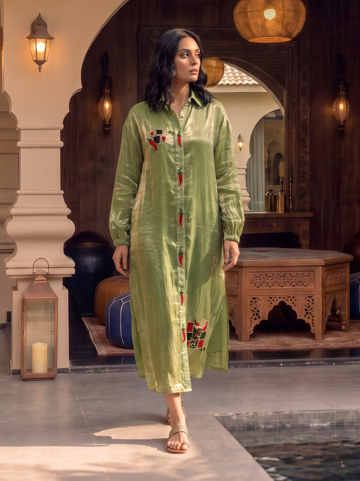 Jalapeno Picante Embroidered Dress