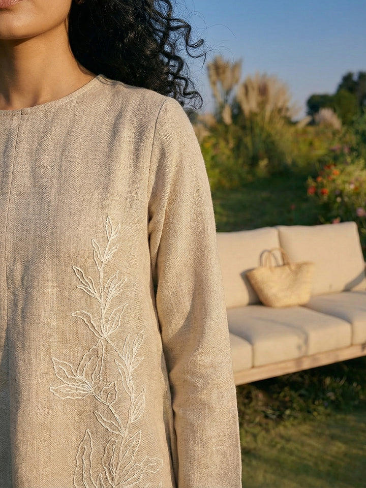 Embroidered Floral Tunic