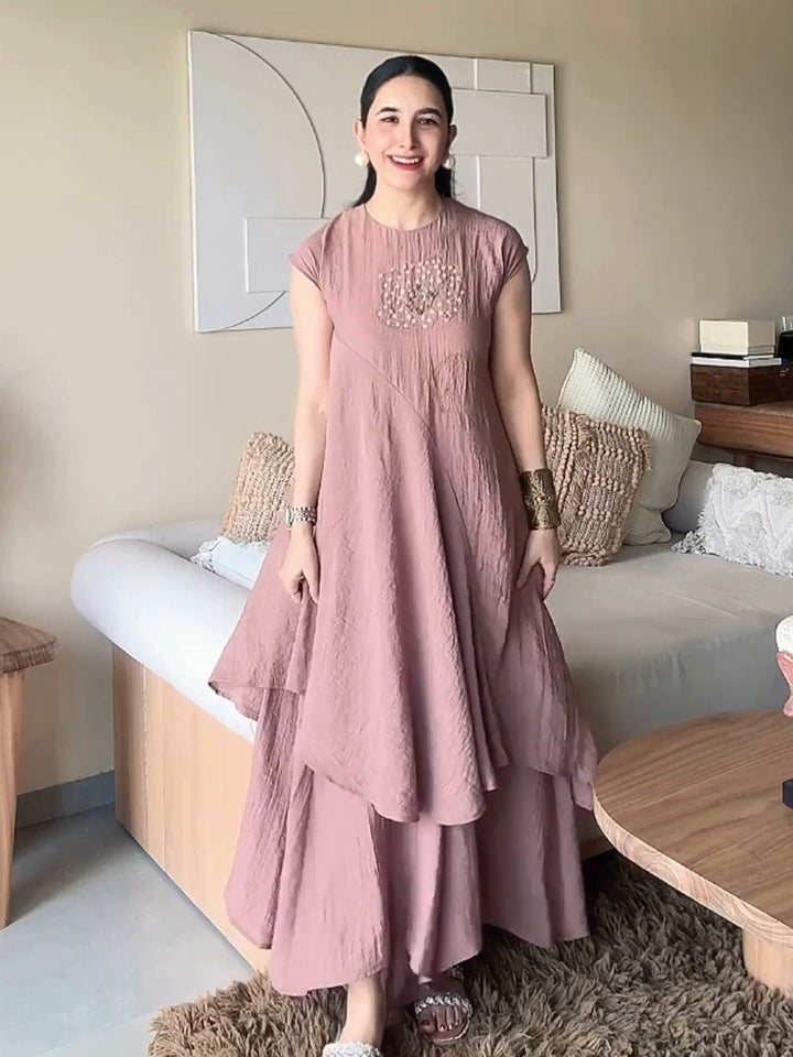 Mahagony Embroidered Co-ord Set