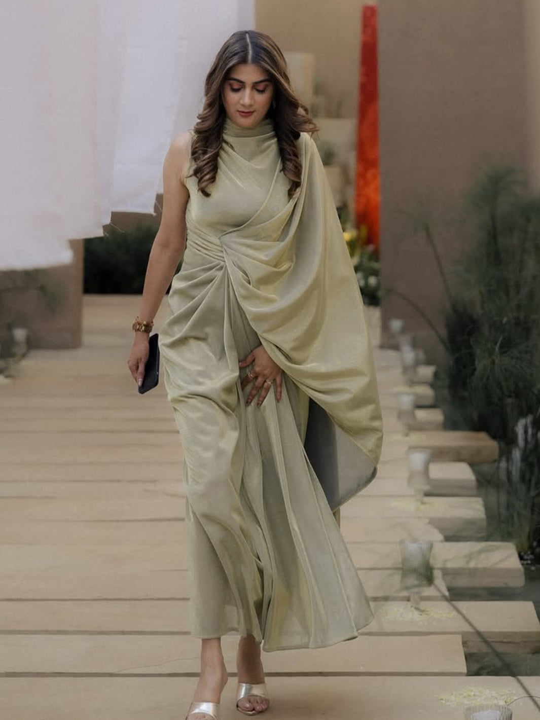 Metallic Royale Gown