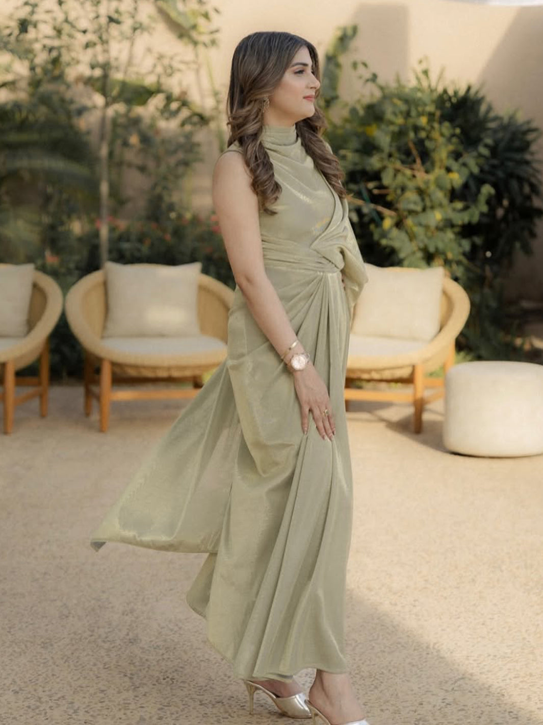 Metallic Royale Gown