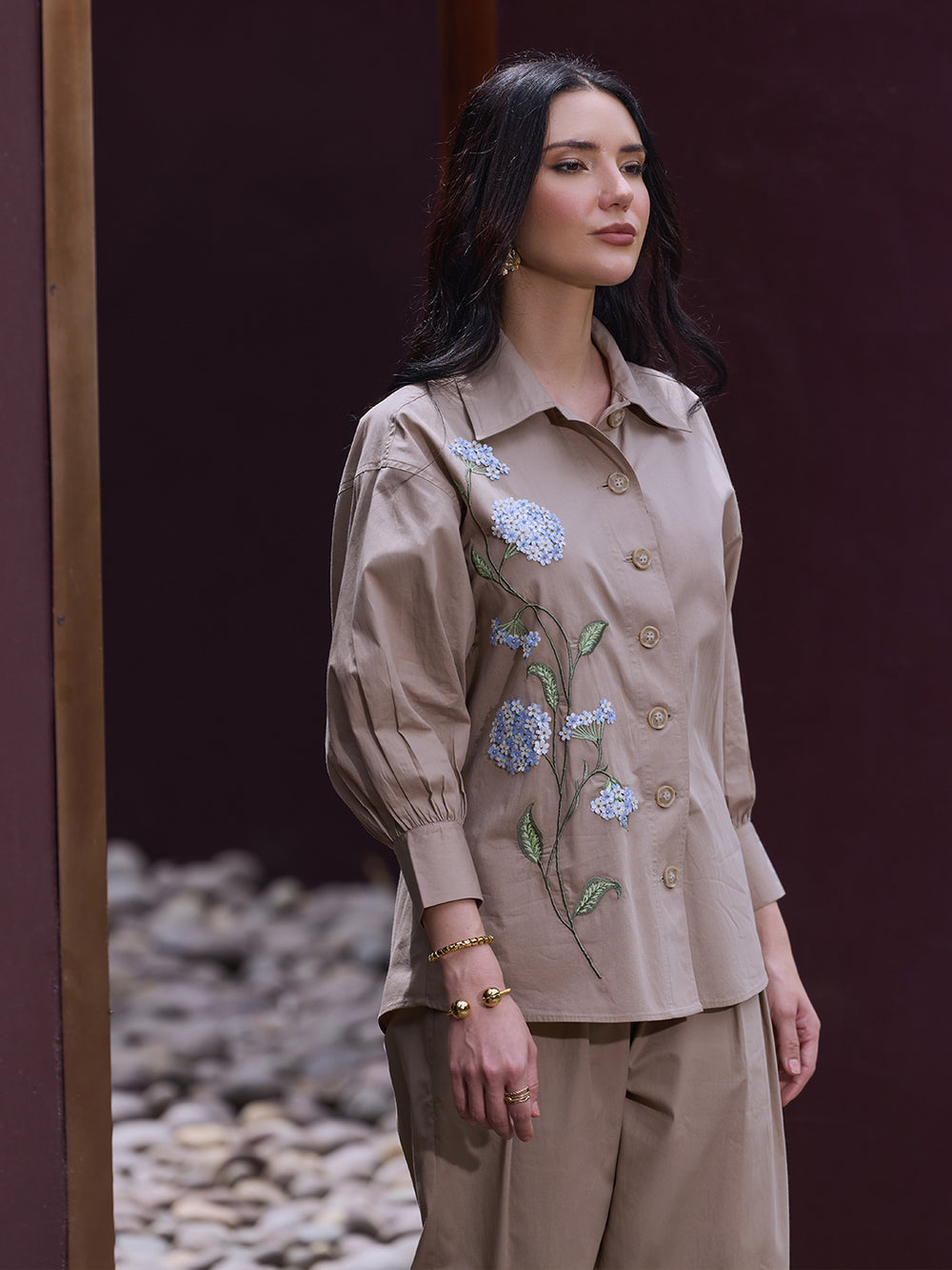 Floral Embroidered Co-ord Set
