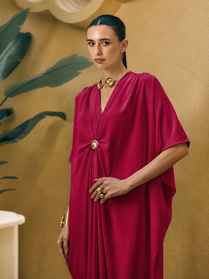 Festive Red Kaftan