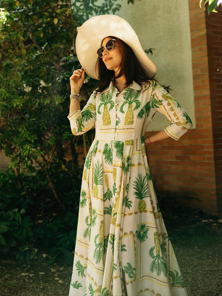 Areca Palm Maxi Dress