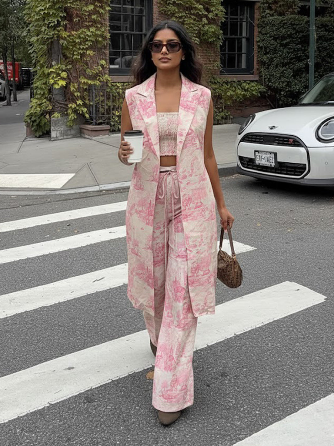 Adele Pink Three Piece Co-ord Set