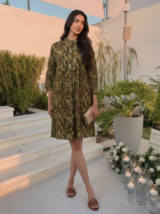 Koala Cotton Short Printed Dress