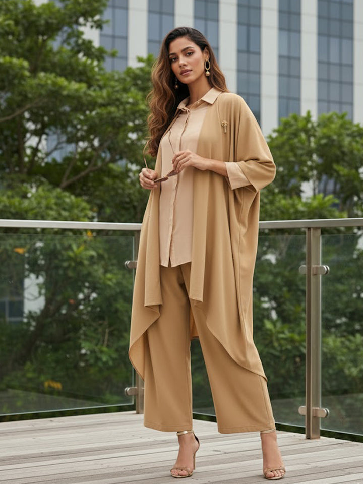 Lavendream Embroidered Cape Shirt