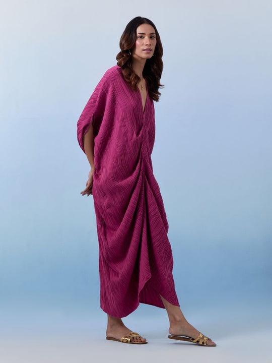Gelato Cowl Deep Neck Dress