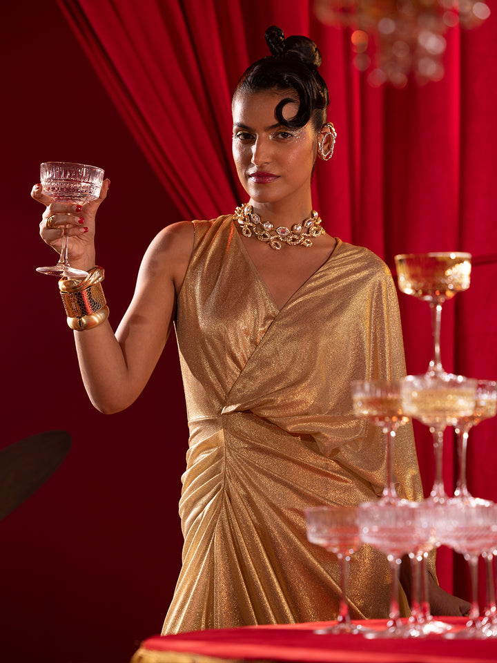 Golden Glam Gown