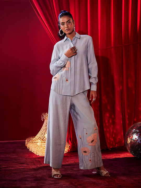 Stylish Embroidered Co-ord Set