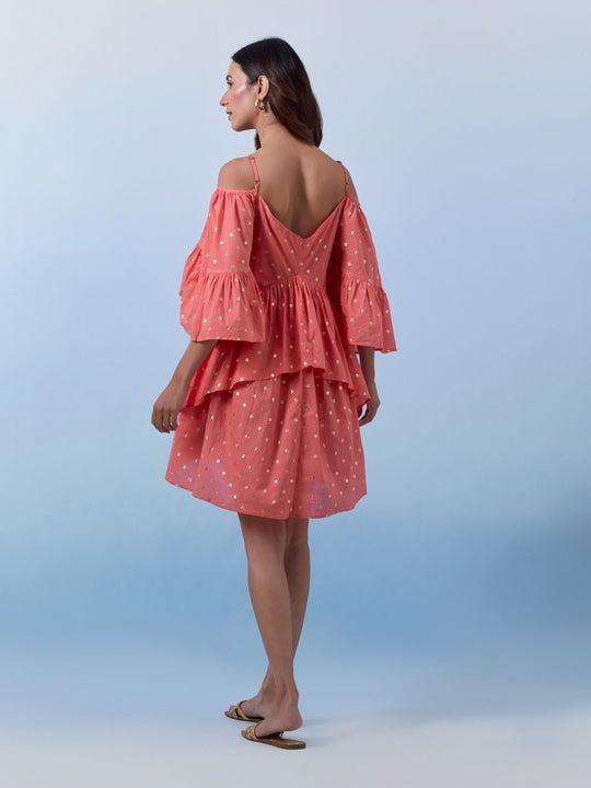 Mafushi Gold Cotton Dresses