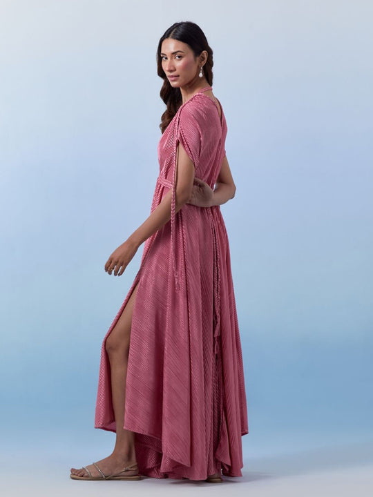 Aubree Free Size Pink Dress