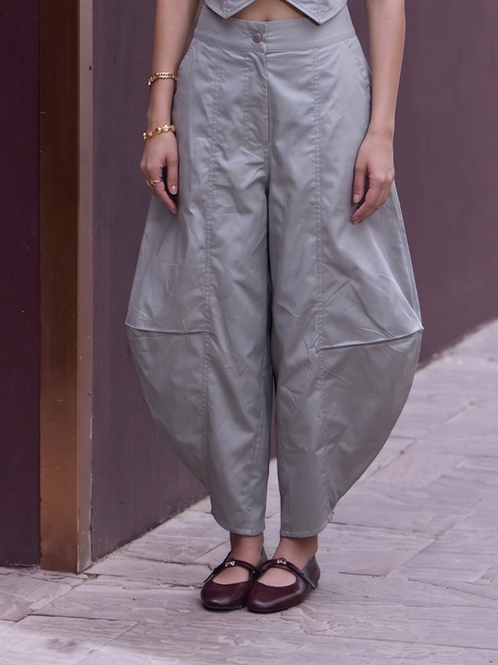 Mineral Cotton Cowl Pants