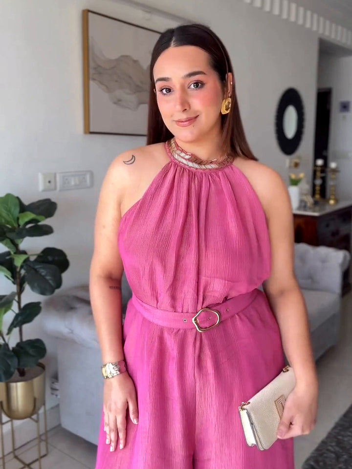 festive pink dress