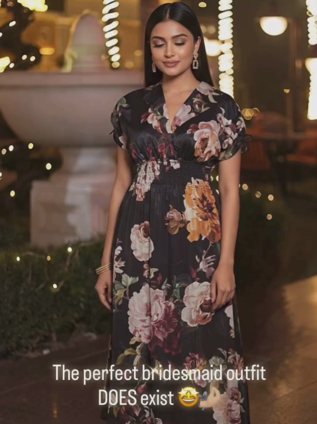 Painted Floral Dress