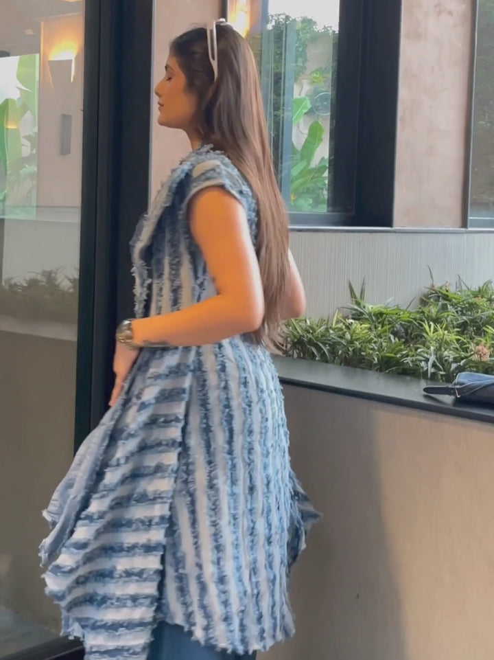 Cobalt Denim Three Piece Coord Set