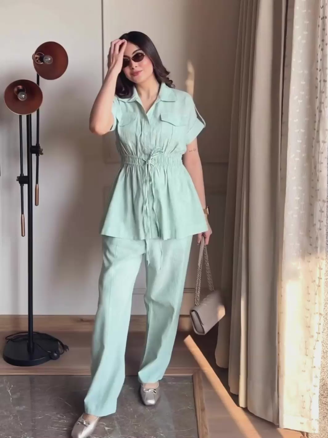 Pistachio Cotton Linen Shirt