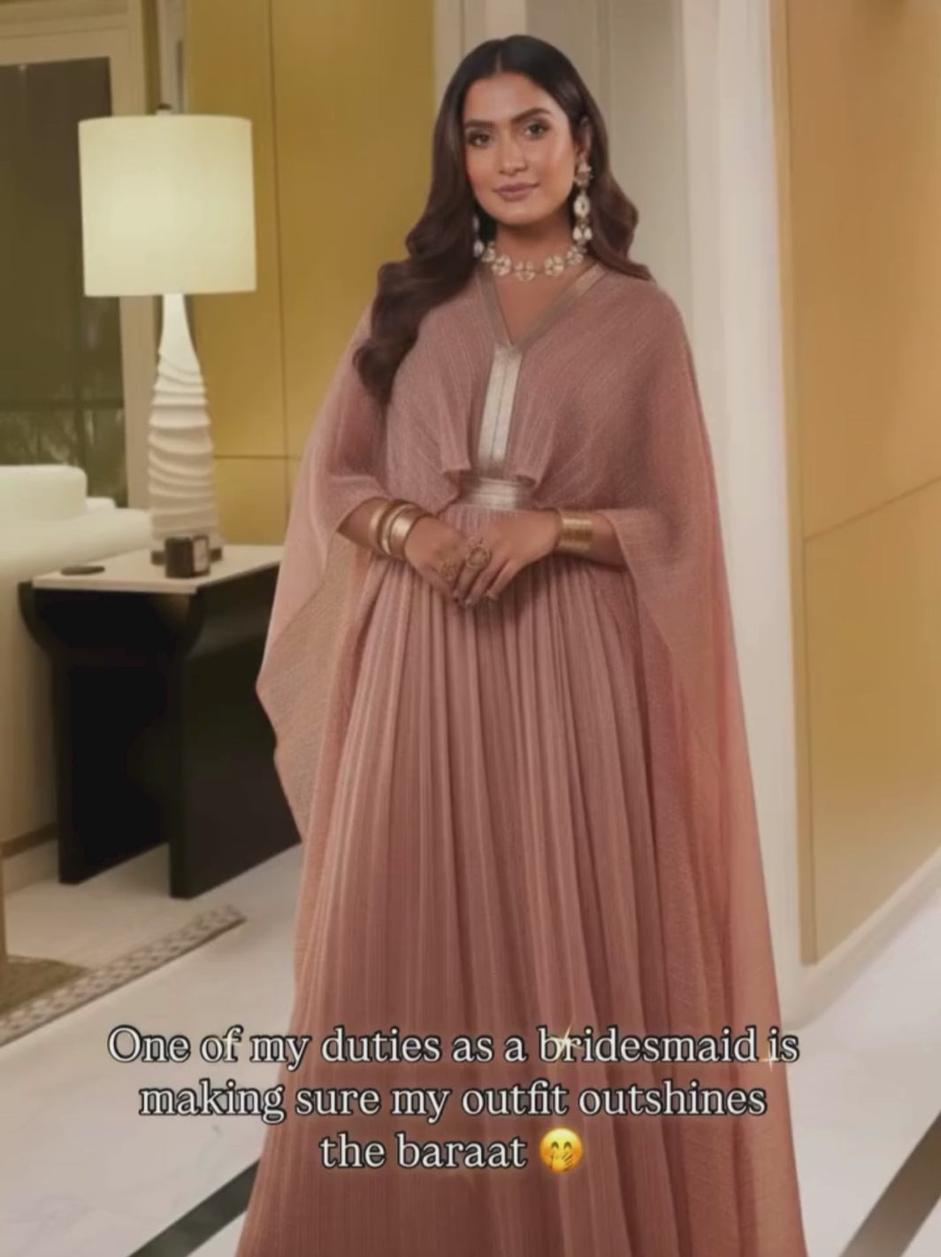 Tiara Metallic Party Gown