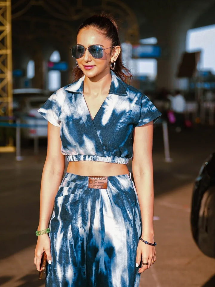 Indigo Tie Dye Denim Co-ord Set