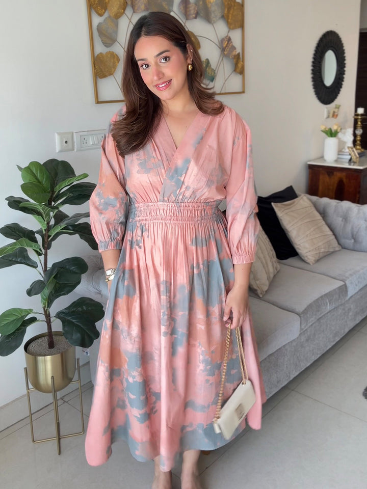 Candy Cloud Cotton Midi Dress