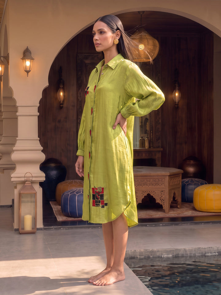 Jalapeno Picante Embroidered Dress