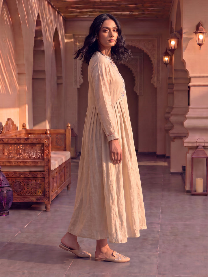 Parsi Embroidery Long A-Line Tunic