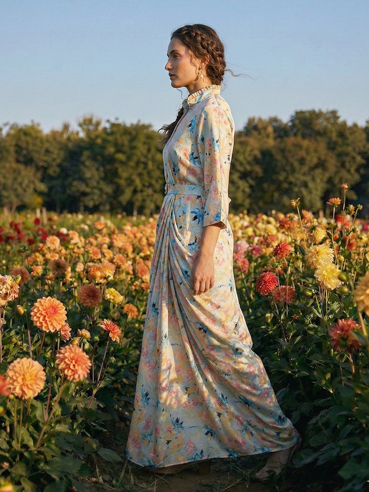 Summer Waldorf Multicolor Printed Gown