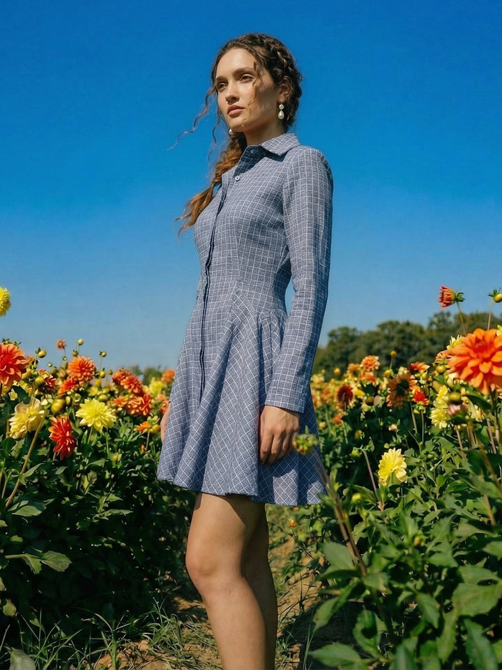 Checkberry Short Dress