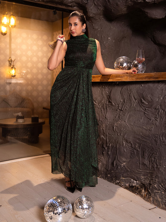 Polaris Draped party gown