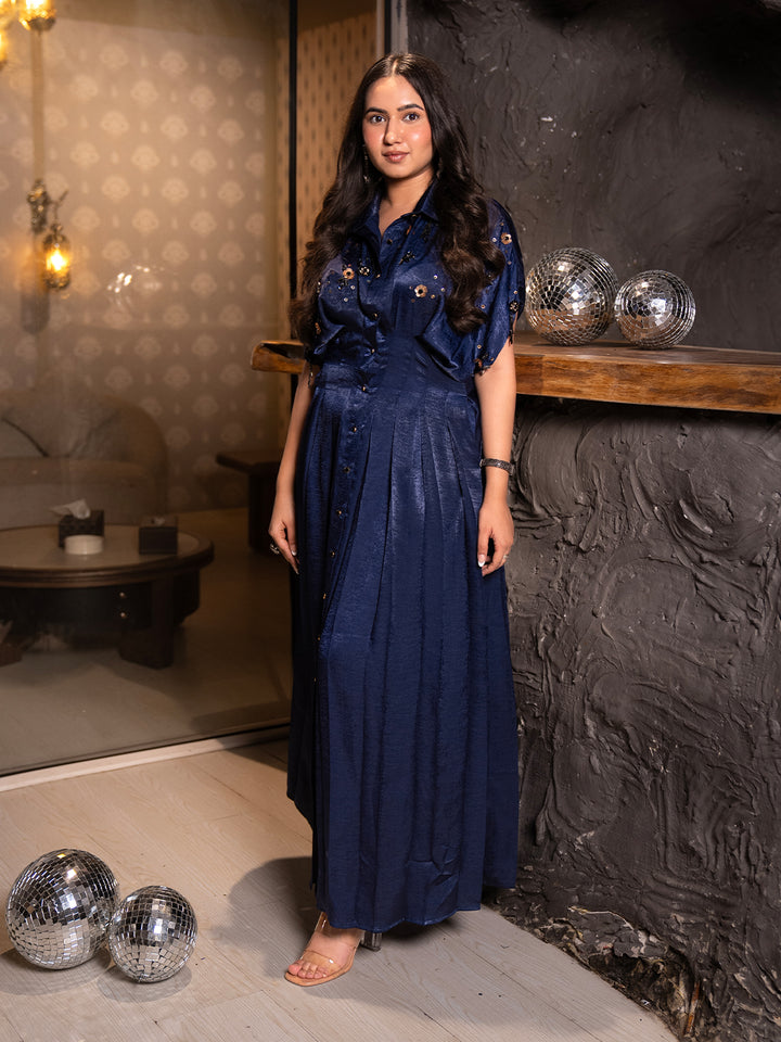 Titan Embroidered long Dress