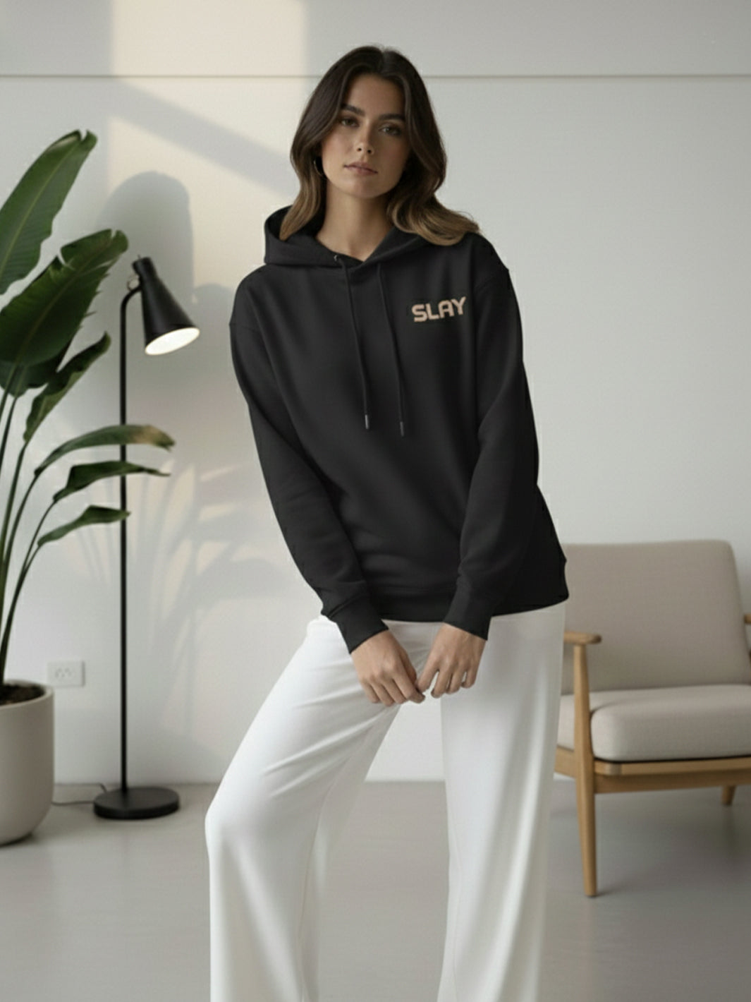 You slay girl Femme Loose Fit Women's Hoodie